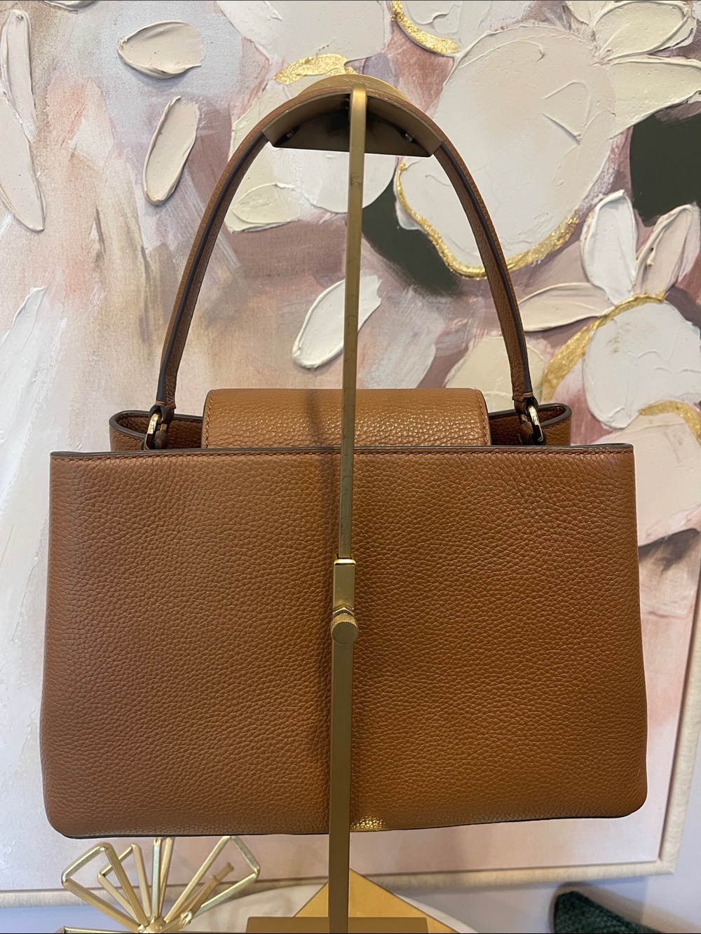 Tory Burch Britten Satchel with Crossbody in Tan - Picture 4 of 10